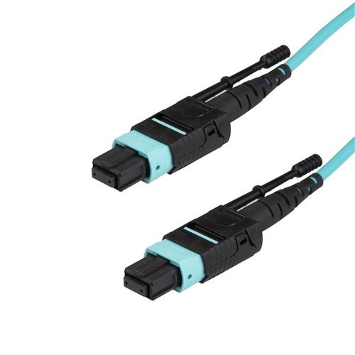 MPO12PL2M | StarTech.com | fiber optic cable 78.7" (2 m) MPO/MTP OM3 Aqua color