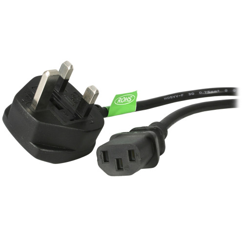 PXT101UK | StarTech.com | power cable Black 70.9" (1.8 m) BS 1363 C13 coupler