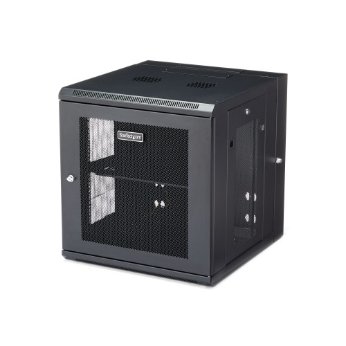 RK1224WALHM | StarTech.com | rack cabinet 12U Wall mounted rack Black