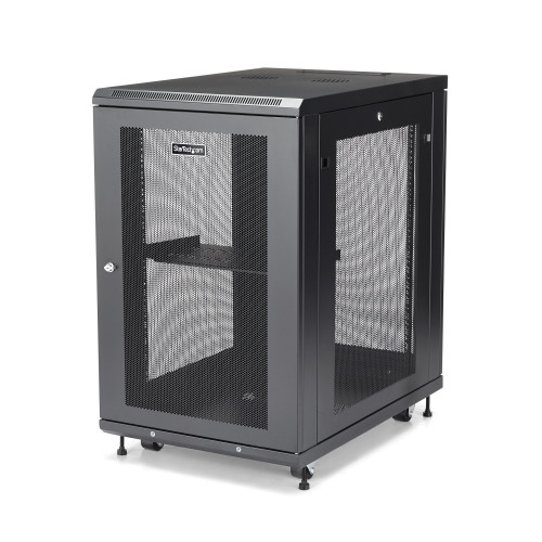 RK1833BKM | StarTech.com | rack cabinet 18U Freestanding rack Black