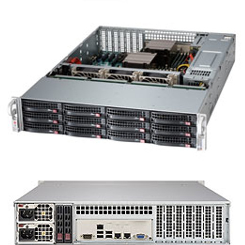 SSG-6028R-E1CR12T | Supermicro | 6028R-E1CR12T Intel® C612 LGA 2011 (Socket R) Rack (2U) Black, Gray