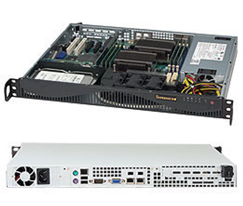 CSE-512F-600LB | Supermicro | SuperChassis 512F-600LB Rack Black 600 W
