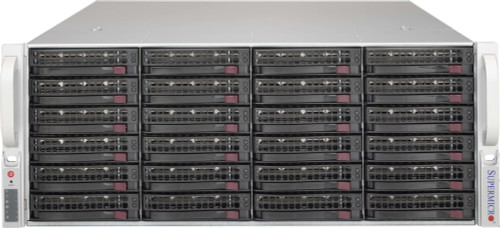 CSE-846BE1C-R1K28B | Supermicro | SuperChassis SC846BE1C-R1K28B disk array Rack (4U) Black, Stainless steel