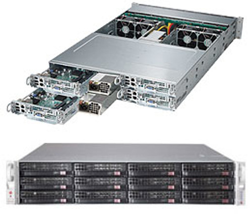 SYS-6027PR-HTR | Supermicro | SuperServer 6027PR-HTR Intel® C602 LGA 2011 (Socket R) Rack (2U) Black