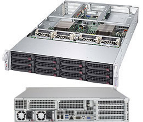 SYS-6028U-TRTP+ | Supermicro | SuperServer 6028U-TRTP+ Intel® C612 LGA 2011-v3 Rack (2U) Black