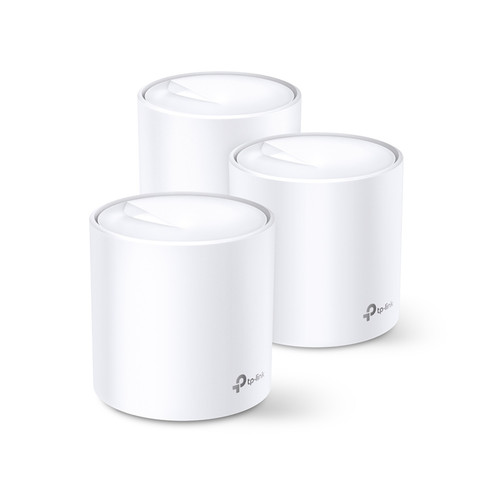 DECO X60 (3-PACK) | TP-Link | mesh wi-fi system Dual-band (2.4 GHz / 5 GHz) Wi-Fi 6 (802.11ax) White 2 Internal