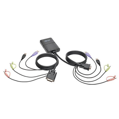 B032-DUA2 | Tripp Lite | KVM switch Rack mounting Black