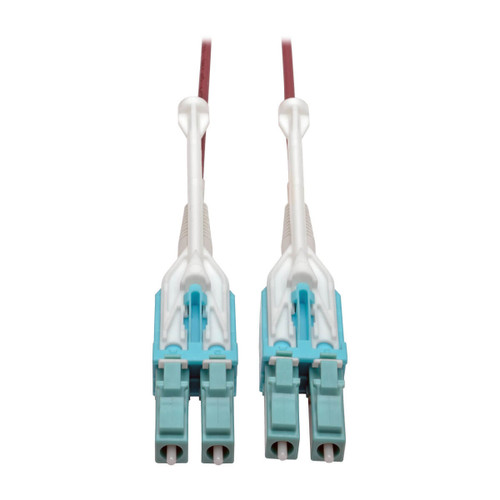 N821-02M-MG-T | Tripp Lite | fiber optic cable 78.7" (2 m) 2x LC OM4 Magenta, Turquoise, White