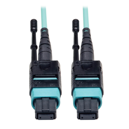 N844-05M-12-P | Tripp Lite | fiber optic cable 192.1" (4.88 m) MTP OM3 Black, Turquoise