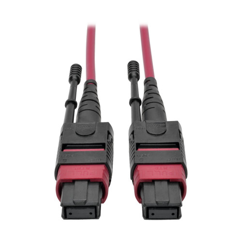 N845-05M-12-MG | Tripp Lite | fiber optic cable 196.9" (5 m) MPO/MTP CMP OM4 Black, Magenta