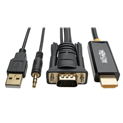 P116-006-HDMI-A | Tripp Lite | video cable adapter 70.9" (1.8 m) VGA (D-Sub) + 3.5mm + USB Type-A Black P116-006-HDMI-A | Tripp Lite | video cable adapter 70.9" (1.8 m) VGA (D-Sub) + 3.5mm + USB Type-A Black