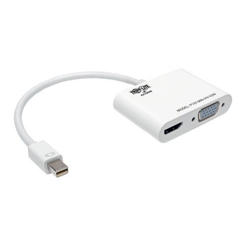 P137-06N-HV-V2W | Tripp Lite | video cable adapter 7.87" (0.2 m) Mini-DisplayPort HDMI/VGA White