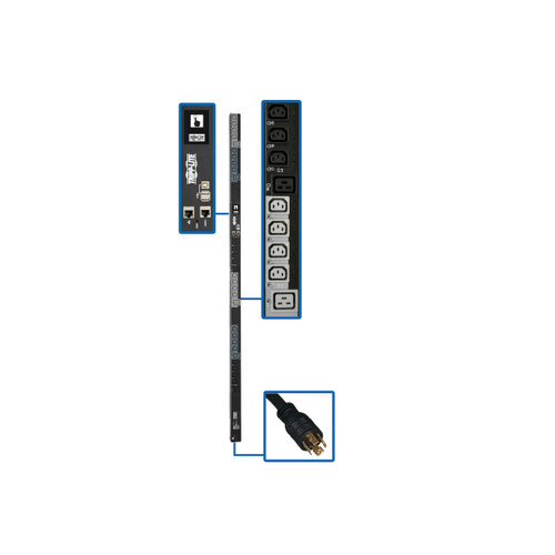 PDU3EVSR6L2120 | Tripp Lite | power distribution unit (PDU) 30 AC outlet(s) 0U Black, Gray