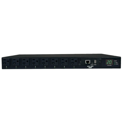 PDUMH20ATNET | Tripp Lite | power distribution unit (PDU) 16 AC outlet(s) 1U Black
