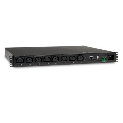 PDUMH20HVNET | Tripp Lite | power distribution unit (PDU) 8 AC outlet(s) 1U Black
