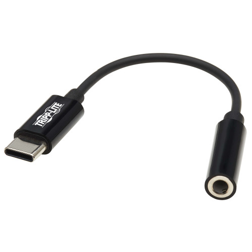 U437-001 | Tripp Lite | audio cable 5.12" (0.13 m) 3.5mm USB Type-C Black