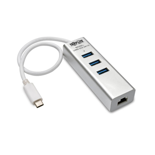 U460-003-3A1G | Tripp Lite | interface hub USB 3.2 Gen 1 (3.1 Gen 1) Type-C 5000 Mbit/s Silver