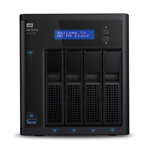 WDBWZE0240KBK-NESN | Western Digital | My Cloud EX4100, 24TB NAS Desktop Ethernet LAN Black Armada 388