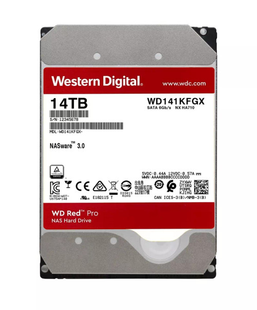 WD142KFGX | Western Digital | 14TB Red Pro NAS SATA HDD Internal Hard Drive