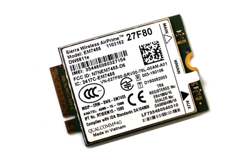 Dell Sierra Wireless AirPrime EM7455 4G Wireless Card for ProLiant DL360p Gen8 Servers