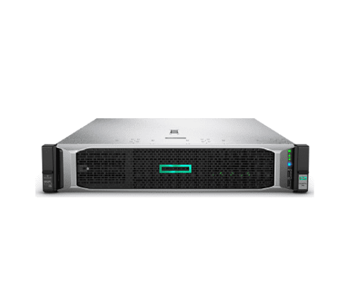 HP Proliant DL380 Gen10 server with 2x6130 16-Core processors, 64GB RAM, 8SFF drives, and 2x800W power supplies.