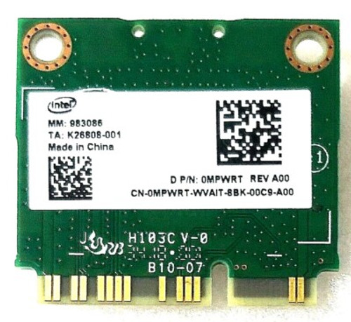 Intel 8265D2W 4th Gen 802.11ac Dual Band 2x2 Wifi Bluetooth 4.2 MPWRT - Compatible with ProLiant DL360p Gen8 servers