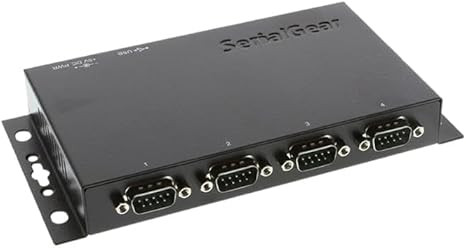 SerialGear CM-41042 USB to Serial Adapter 4S RS232 for Data Transfer - Compatible with Serial Devices