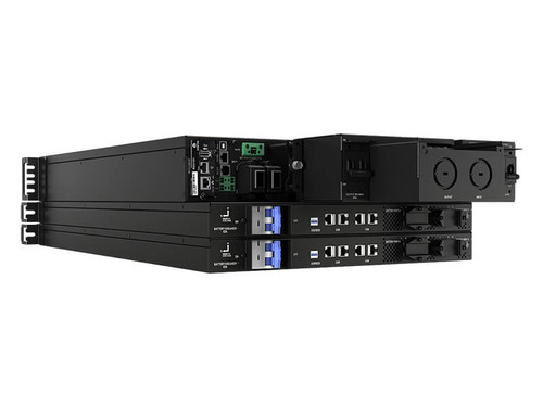 Liebert GXT5 Lithium-Ion 5-10kVA MV UPS, compact black backup power for critical systems, high-performance and reliable.