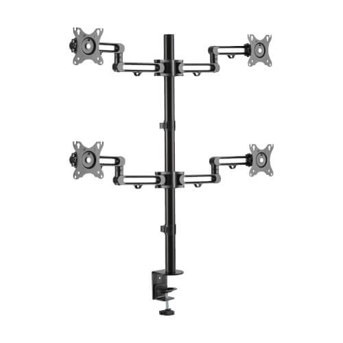 DDR1327SQFC1 | Tripp Lite| Quad-Monitor Flex-Arm 13-27" Display Desk Clamp