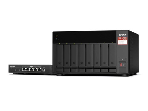 TS873ASW5TUS | QNAP| DESKTOP 8-BAY NAS/ISCSI IP-SAN AMD RYZEN V1000 SERIES V1500B 4C/8T 2.2 GHZ