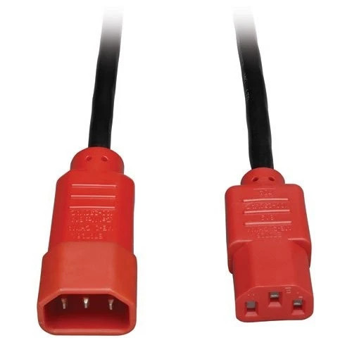 P004-004-RD | Tripp Lite | Standard Computer Power Extension Cord 10A 18AWG IEC-320-C14