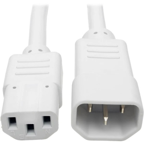 P005-002-AWH | Tripp Lite | 2ft Heavy Duty Power Extension Cord 15A 14 AWG C14 C13 White 2'