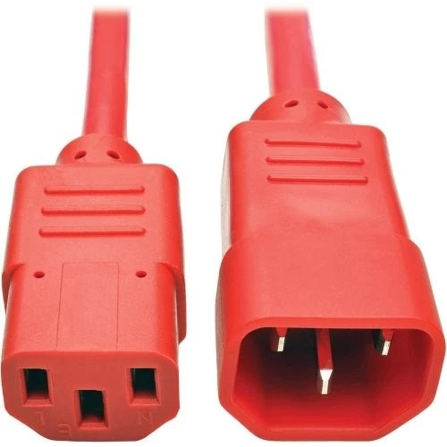 P005-006-ARD | Tripp Lite | 6ft Heavy Duty Power Extension Cord 15A 14 AWG C14 to C13 Red 6'