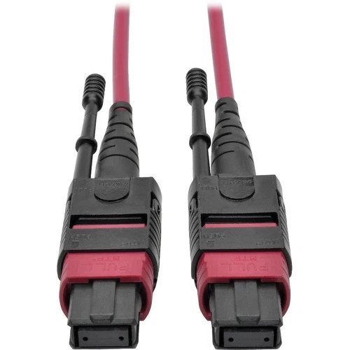 N84502M12MG | Tripp Lite | 2M 12 Fiber 40/100 GbE OM4 Plenum-Rated MTP/MPO Multimode Patch Cable