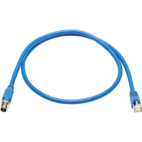 NM126A201MBL | Eaton | M12 X-Code Cat6a 10G F/UTP CMR-LP Shielded Ethernet Cable
