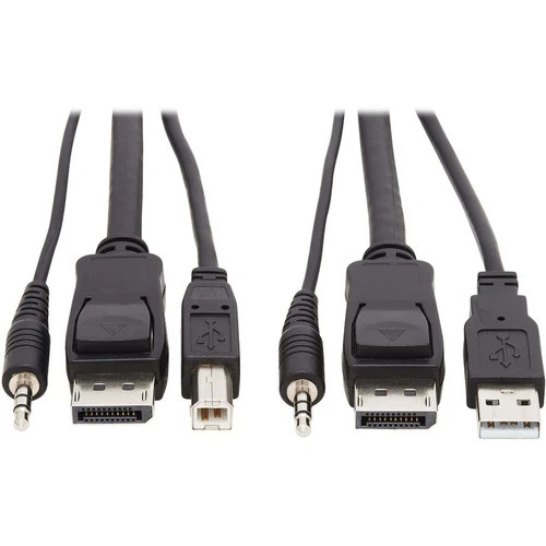 P783010 | Tripp Lite | 9.8ft 4K USB 3.5 mm Audio DisplayPort KVM Cable