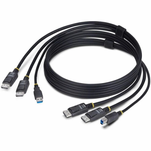 DDU1226-KVM-CABLE | StarTech | 6ft Dual-DisplayPort and USB 5Gbps KVM Cable