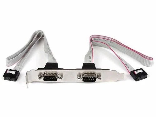 PLATE9M2P16 | StarTech | 2-Port 16in DB9 Serial-Port Bracket to 10 Pin Header IDC Female