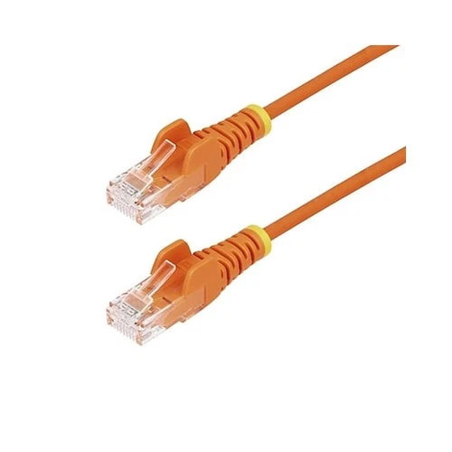 N6PAT25ORS | StarTech | 25ft Orange Slim CAT6 Slim Snagless Ethernet Cable