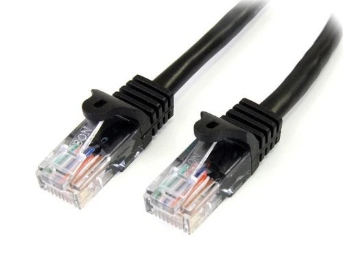 45PATCH10BK | StarTech | 10ft Cat5e Black Snagless RJ45 UTP Cat 5e Patch Cable