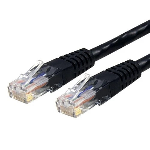 C6PATCH7BK | StarTech | 7ft Black Molded Cat 6 Rj-45 Male Network Patch Cable