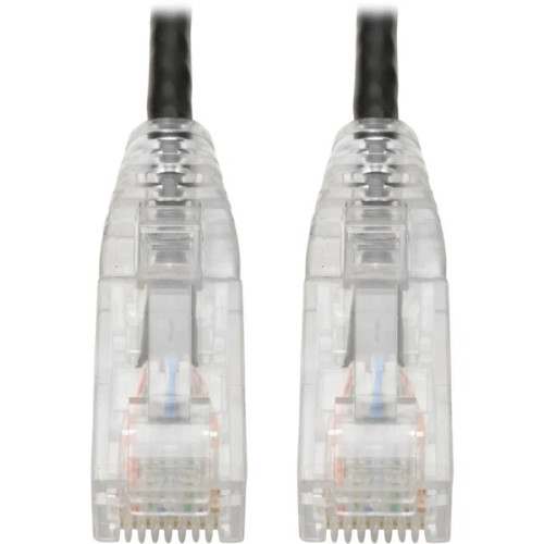 N201-S02-BK | Tripp Lite | Cat6 UTP RJ45 Gigabit Snagless Molded Slim Patch Cable