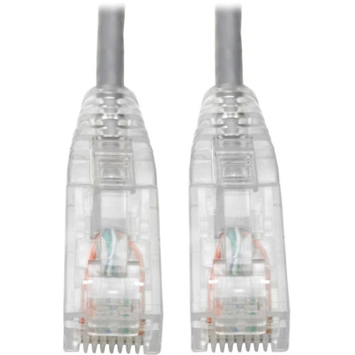 N201-S03-GY | Tripp Lite | Cat6 UTP RJ45 Gigabit Snagless Molded Slim Patch Cable