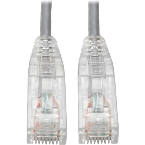 N201-S8N-GY | Tripp Lite | Cat6 UTP RJ45 Gigabit Snagless Molded Slim Patch Cable