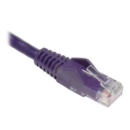 N001-010-PU | Tripp Lite | Cat5e 350mhz Snagless Molded Patch Cable rj45 Purple 10-ft