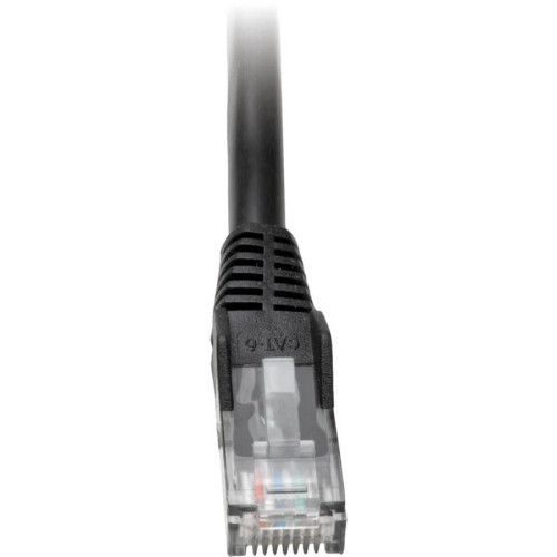 N201002BK | Tripp Lite | 2ft Cat6 Gigabit Snagless Molded Patch Cable RJ45 Black 2'