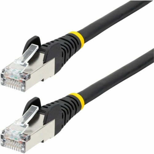 NLBK-75F-CAT6A-PATCH | StarTech | 75ft Black CAT6a Snagless RJ45 10G 100W PoE Ethernet Cable