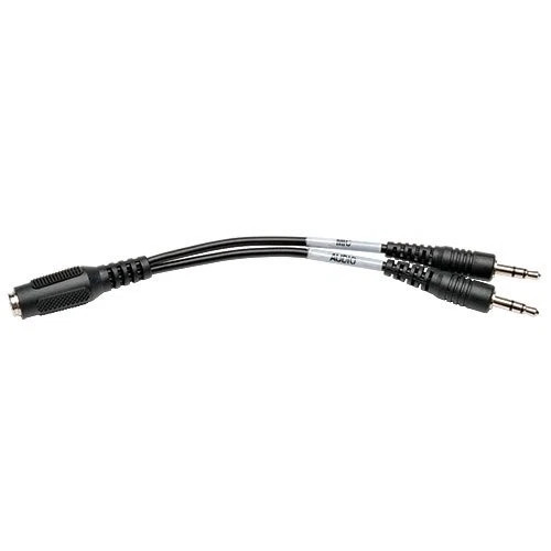 P318-06N-FMM | Tripp Lite | 6-in. 4-position Female To x2 3-position Male Audio Headset