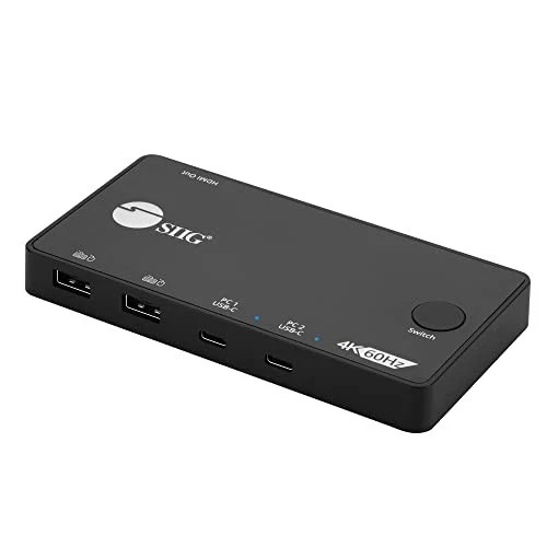 CE-KV0B11-S1 | SIIG | 2x1 USB-C 4K Video KVM Switch