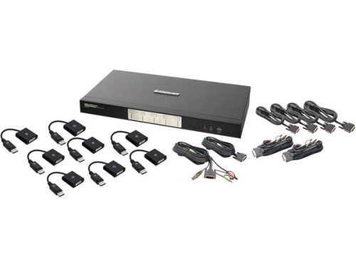 GCS1644DPKIT | Iogear | 4-Port Dual-Link Dual View DVI and DisplayPort KVMP Kit